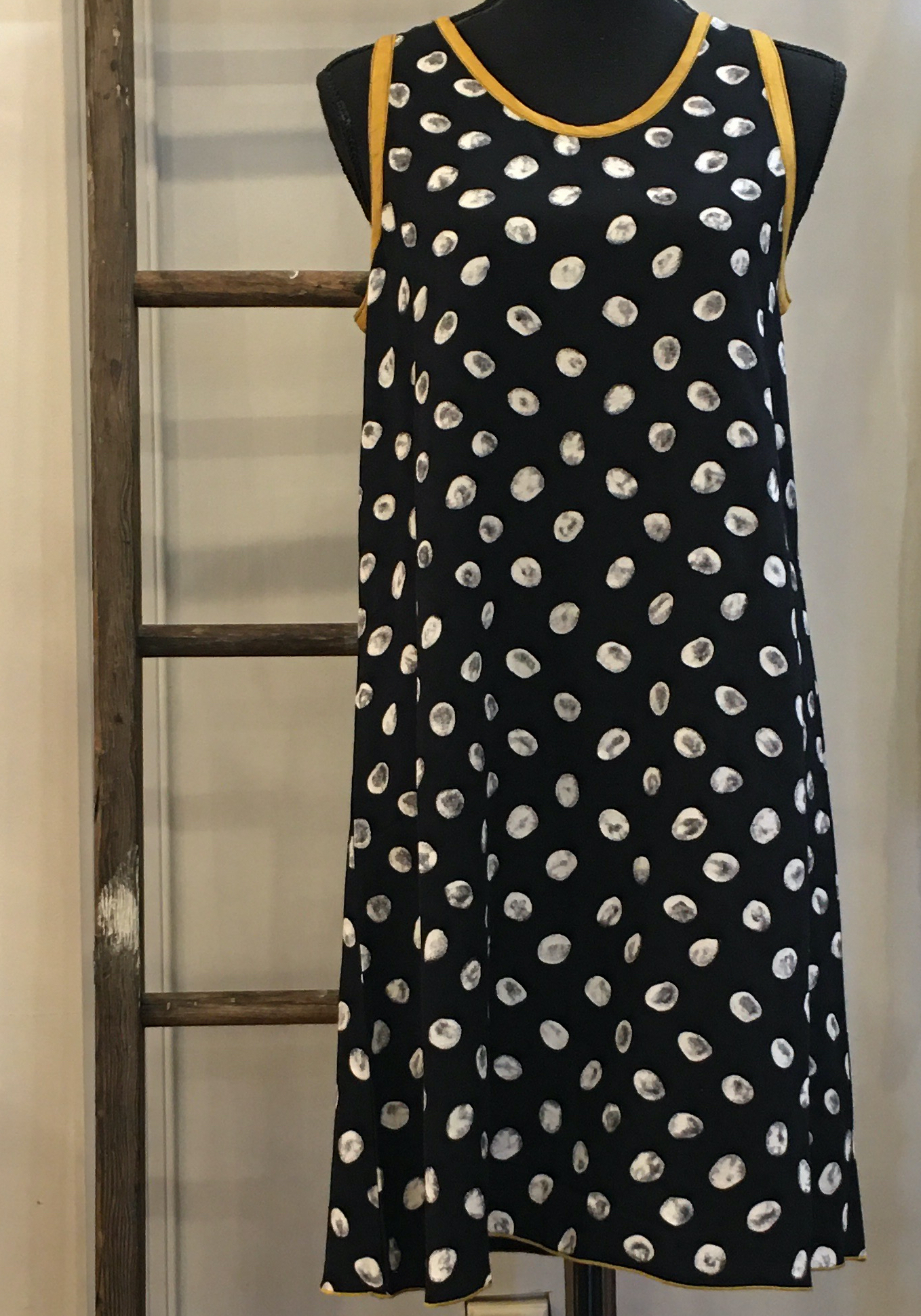 polka dot shift dress